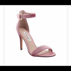 Nina Velvet Heeled Sanals